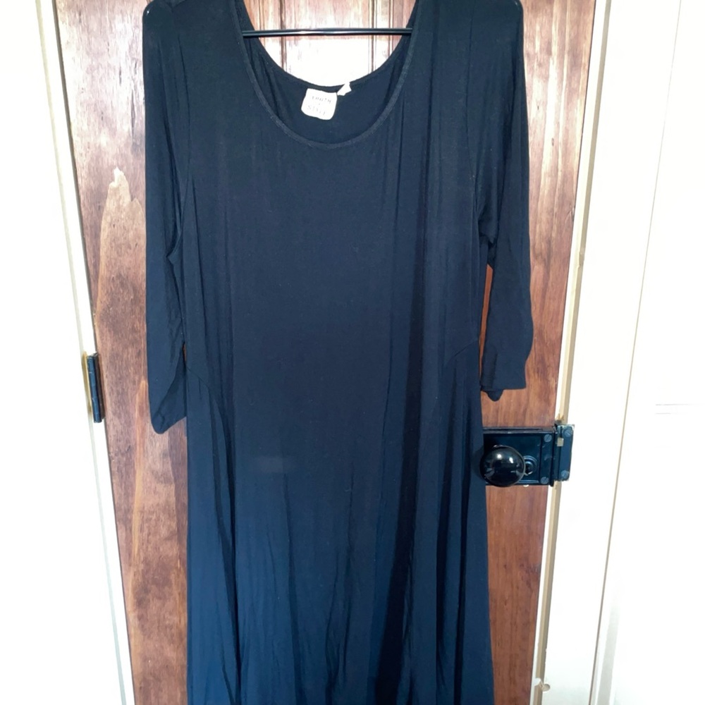 Truth and Style Black Jersey Maxi Dress Size Large